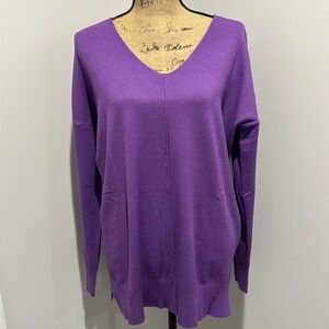 NWT Zenana Viscose Front Seam Sweater